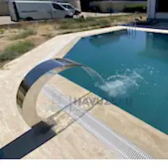 Havuz Şelalesi Kobra Model 40x80 cm | 304 Paslanmaz Çelik