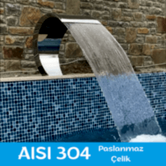 Havuz Şelalesi Kobra Model 60x90 cm | 304 Paslanmaz Çelik