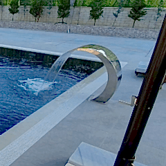 Havuz Şelalesi Kobra Model 60x90 cm | 316 Paslanmaz Çelik